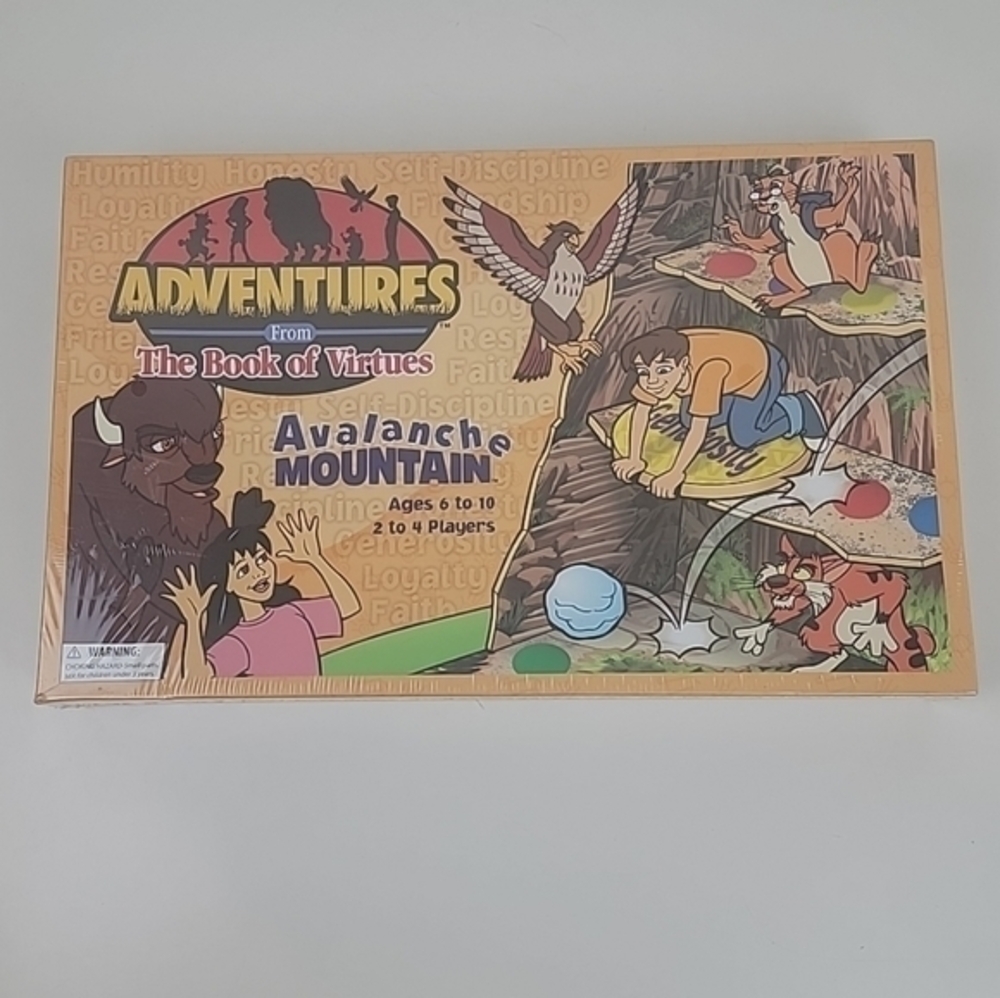 Vintage Adventures From The Book Of Virtues: Avalanche Mountain Board Game